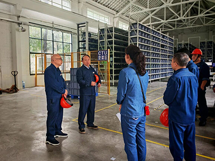 瀘天化股份公司黨委書記廖廷君帶隊(duì)調(diào)研指導(dǎo)智能倉(cāng)儲(chǔ)項(xiàng)目建設(shè)工作